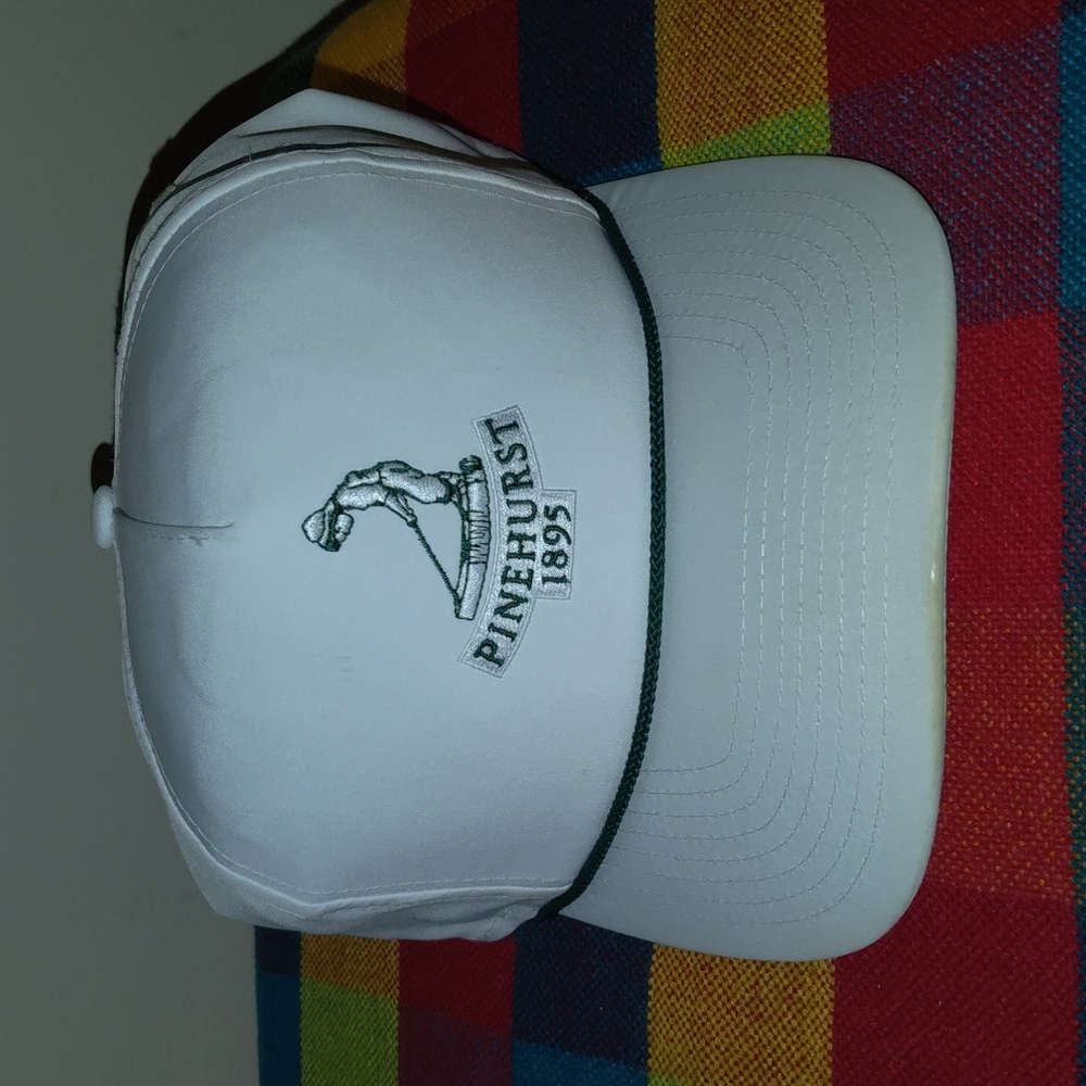 Pinehurst 1895 Embroidered Logo Golf Snapback Cap Hat w/Rope